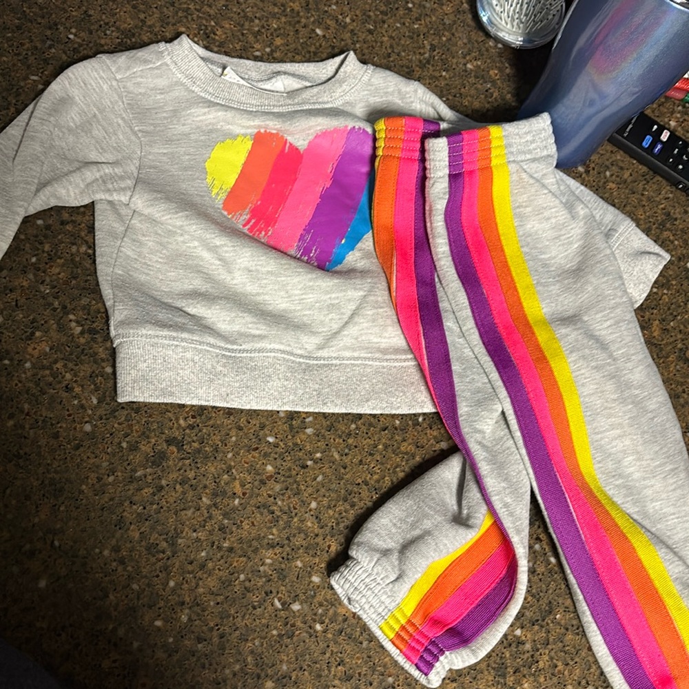 Like new sweat shirt matching set